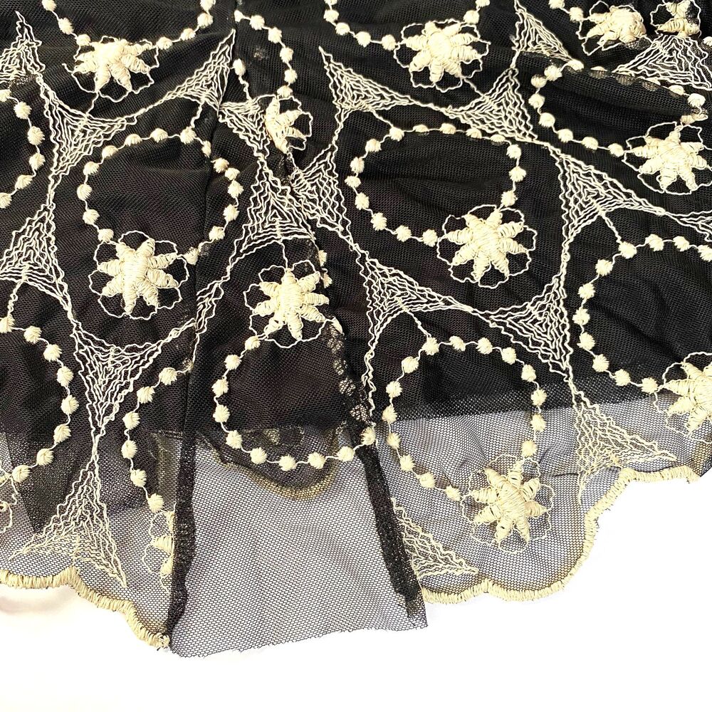 Style and Co Tulle Embroidered Layered Skirt Plus Sz 2X Multicolor Lined Flaws - Picture 5 of 14